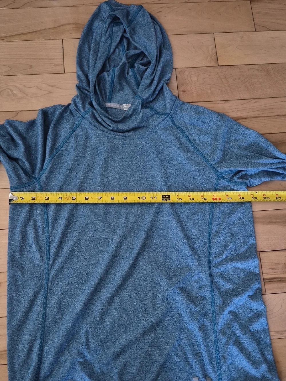 Under Armour Women's Size Medium Heathered Blue Hooded Pullover - Picture 5 of 5